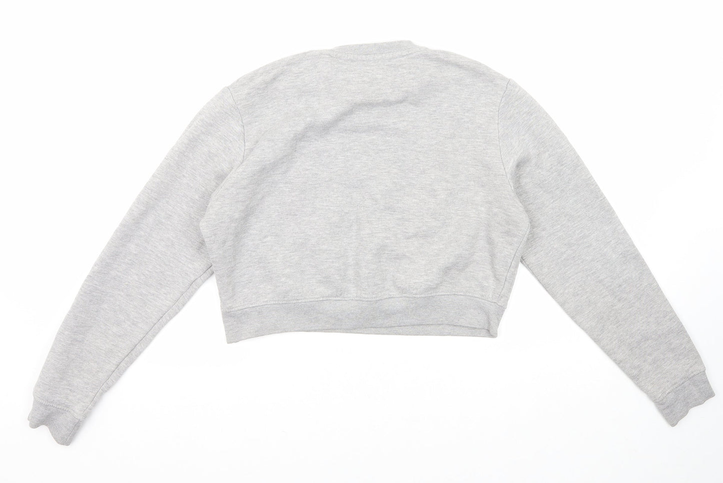 Fluid Womens Grey Cotton Pullover Sweatshirt Size 10 Pullover
