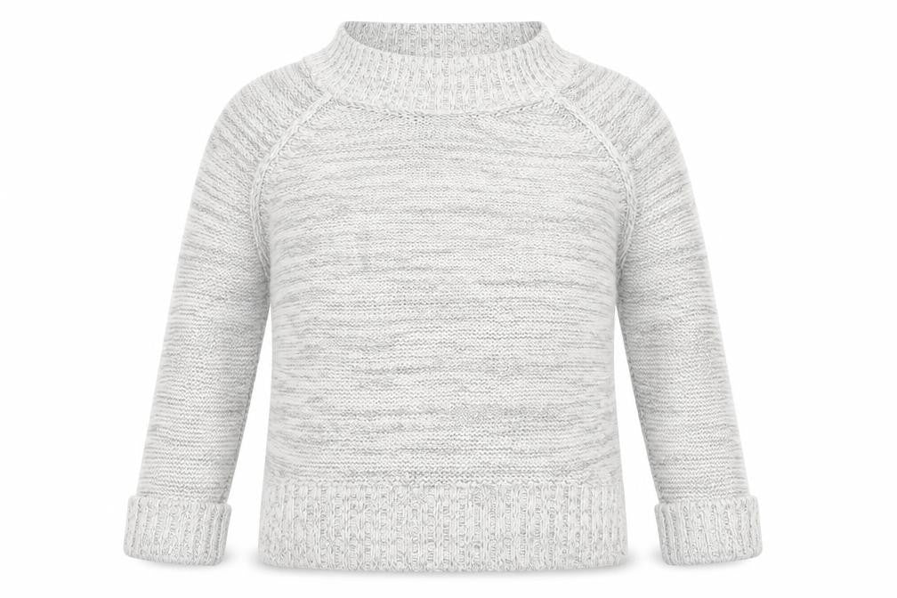 Debenhams Womens Grey Round Neck Acrylic Pullover Jumper Size 10