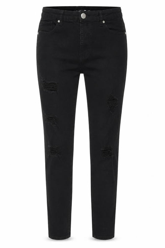 Boohoo Womens Black Cotton Skinny Jeans Size 12 Regular Zip