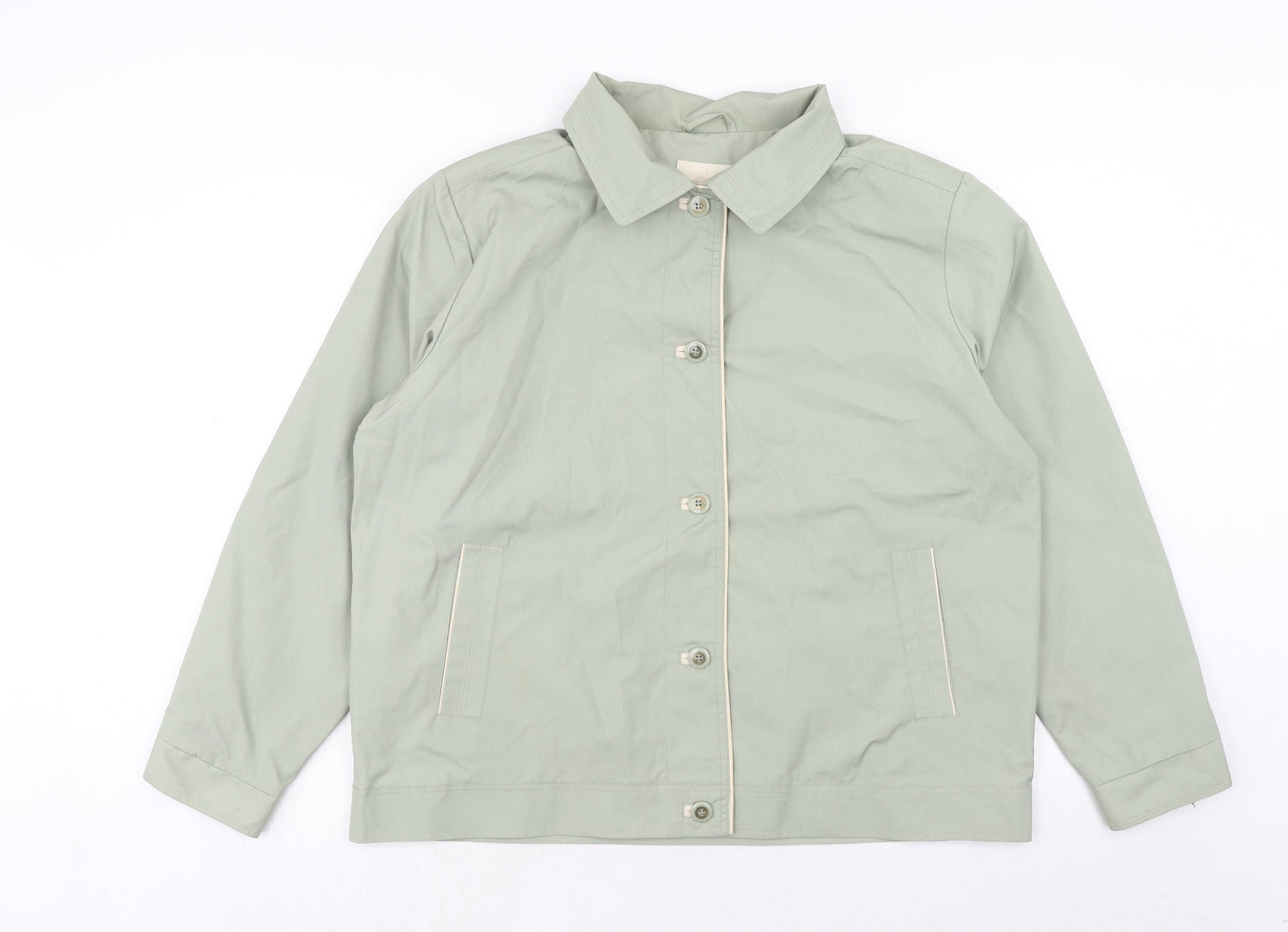 EWM Womens Green Jacket Size 12 Button