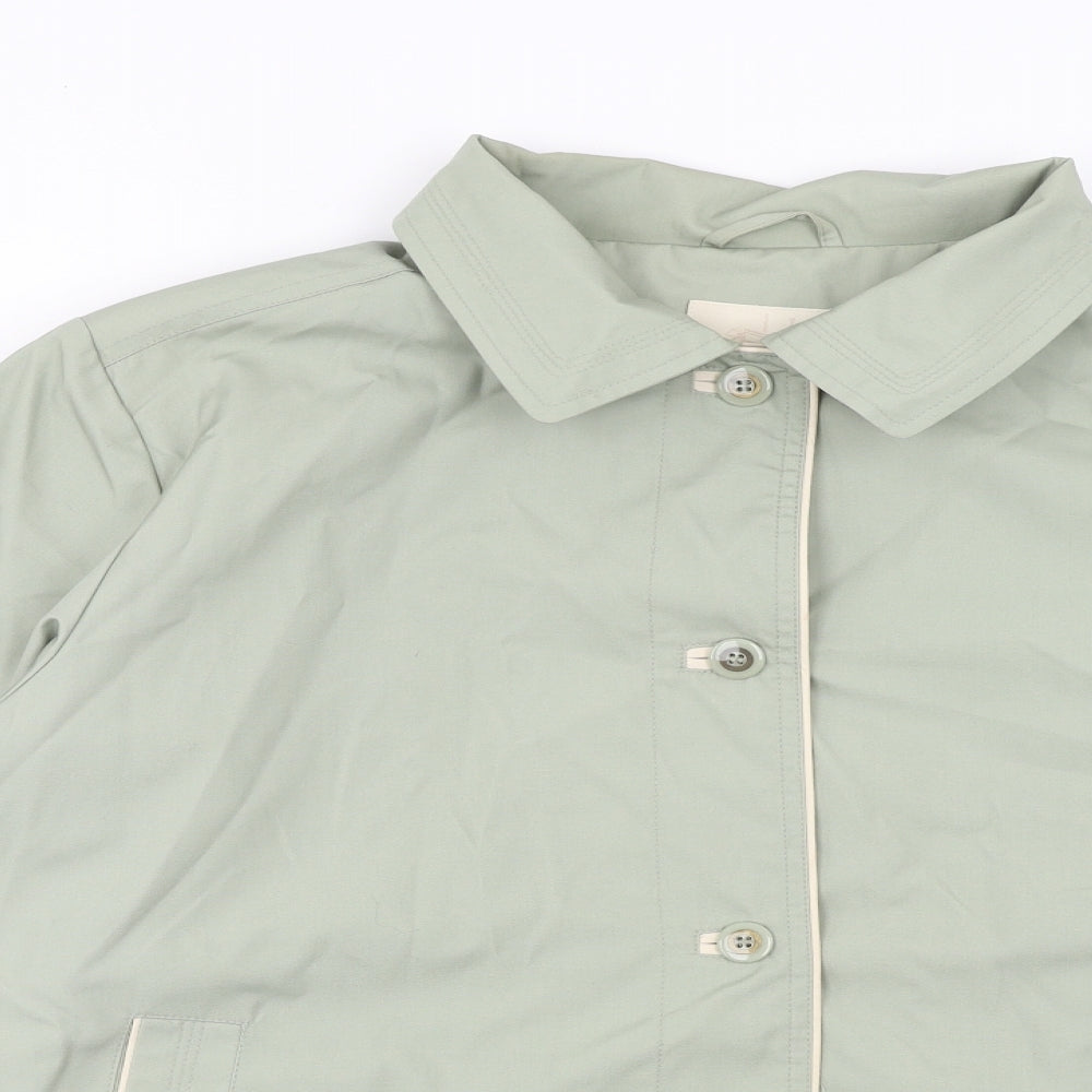 EWM Womens Green Jacket Size 12 Button