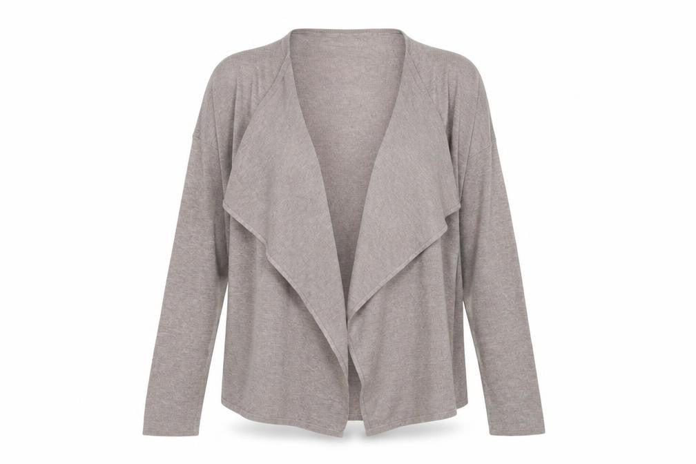 H&M Womens Brown Collared Polyethylene Cardigan Jumper Size S