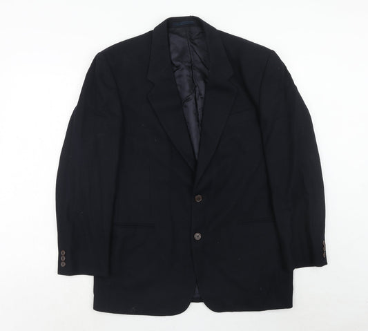 NEXT Mens Black Wool Jacket Suit Jacket Size 40 Regular