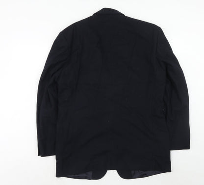 Next Mens Black Wool Jacket Suit Jacket Size 40 Regular