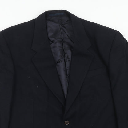 Next Mens Black Wool Jacket Suit Jacket Size 40 Regular