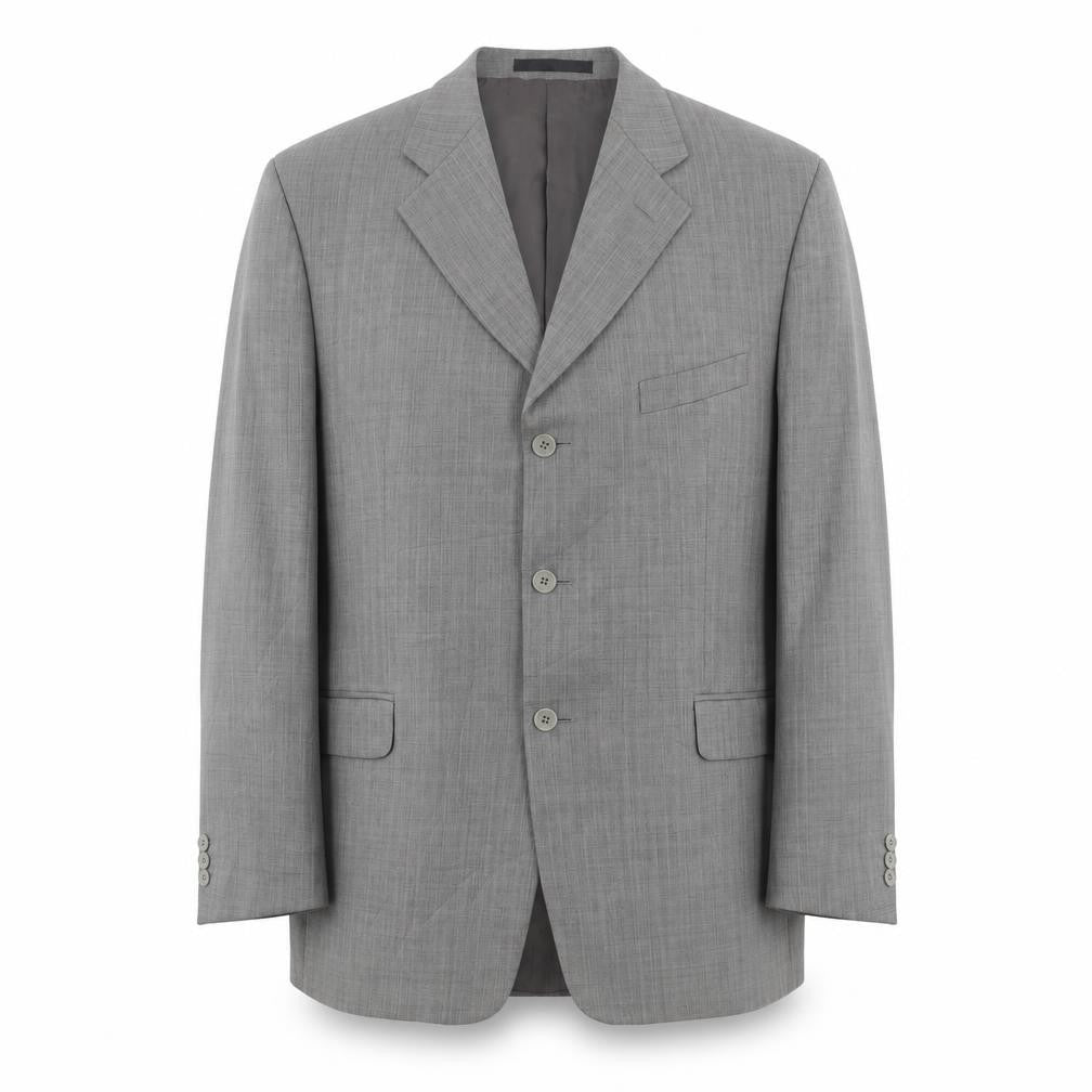 Zantos Mens Grey Polyester Jacket Suit Jacket Size 44 Regular