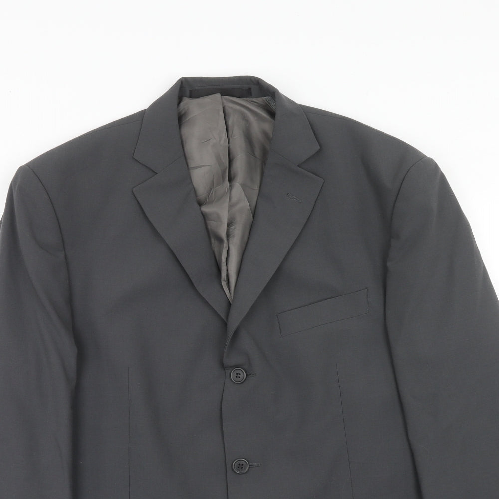 Marks and Spencer Mens Grey Wool Jacket Suit Jacket Size 42 Regular