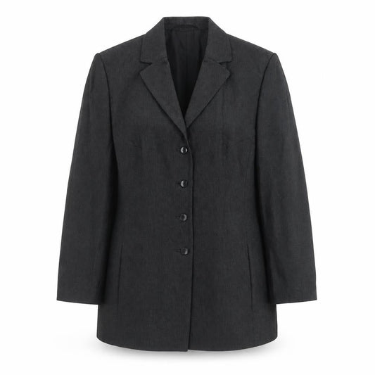 Libra Womens Black Polyester Jacket Suit Jacket Size 12