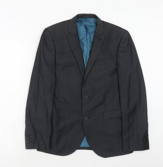 NEXT Mens Blue Polyester Jacket Suit Jacket Size 36 Regular