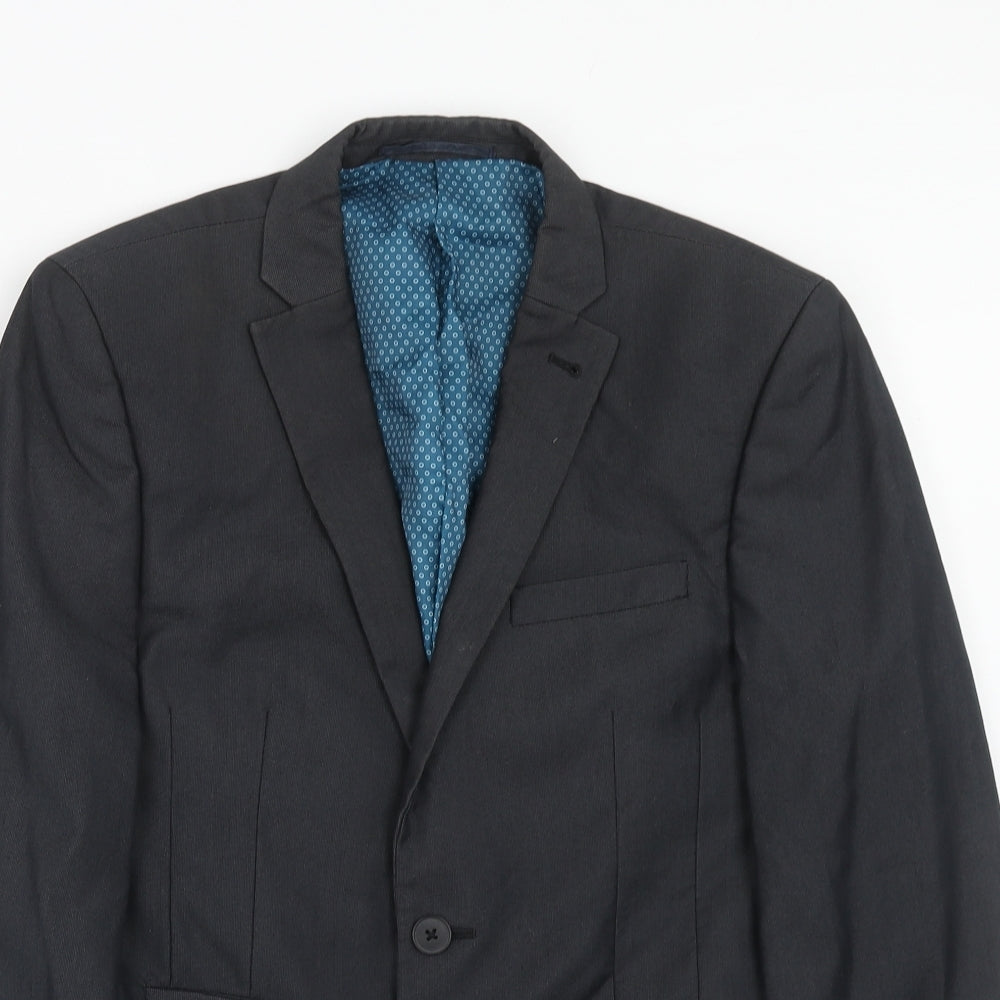 NEXT Mens Blue Polyester Jacket Suit Jacket Size 36 Regular