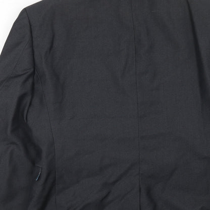 Next Mens Blue Polyester Jacket Suit Jacket Size 36 Regular