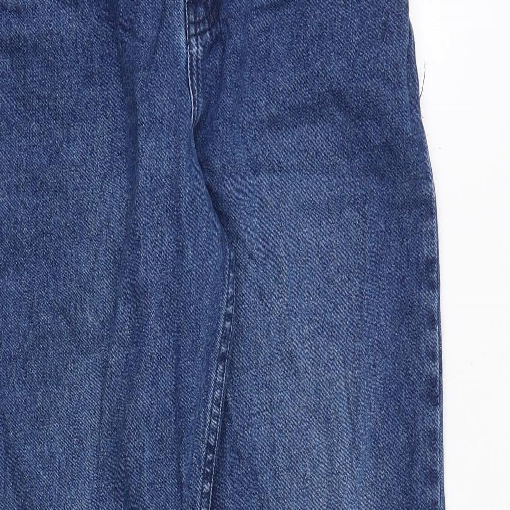 asybuy Womens Blue Polyester Straight Jeans Size 26 in Regular Zip