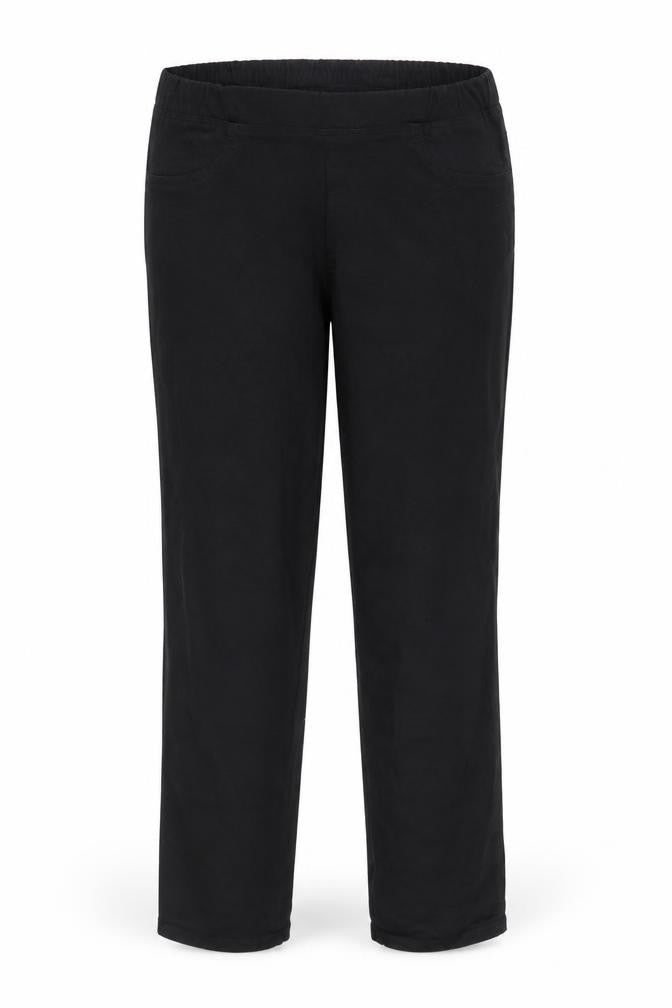 Uniqlo Womens Black Polyester Trousers Size 32 in Regular