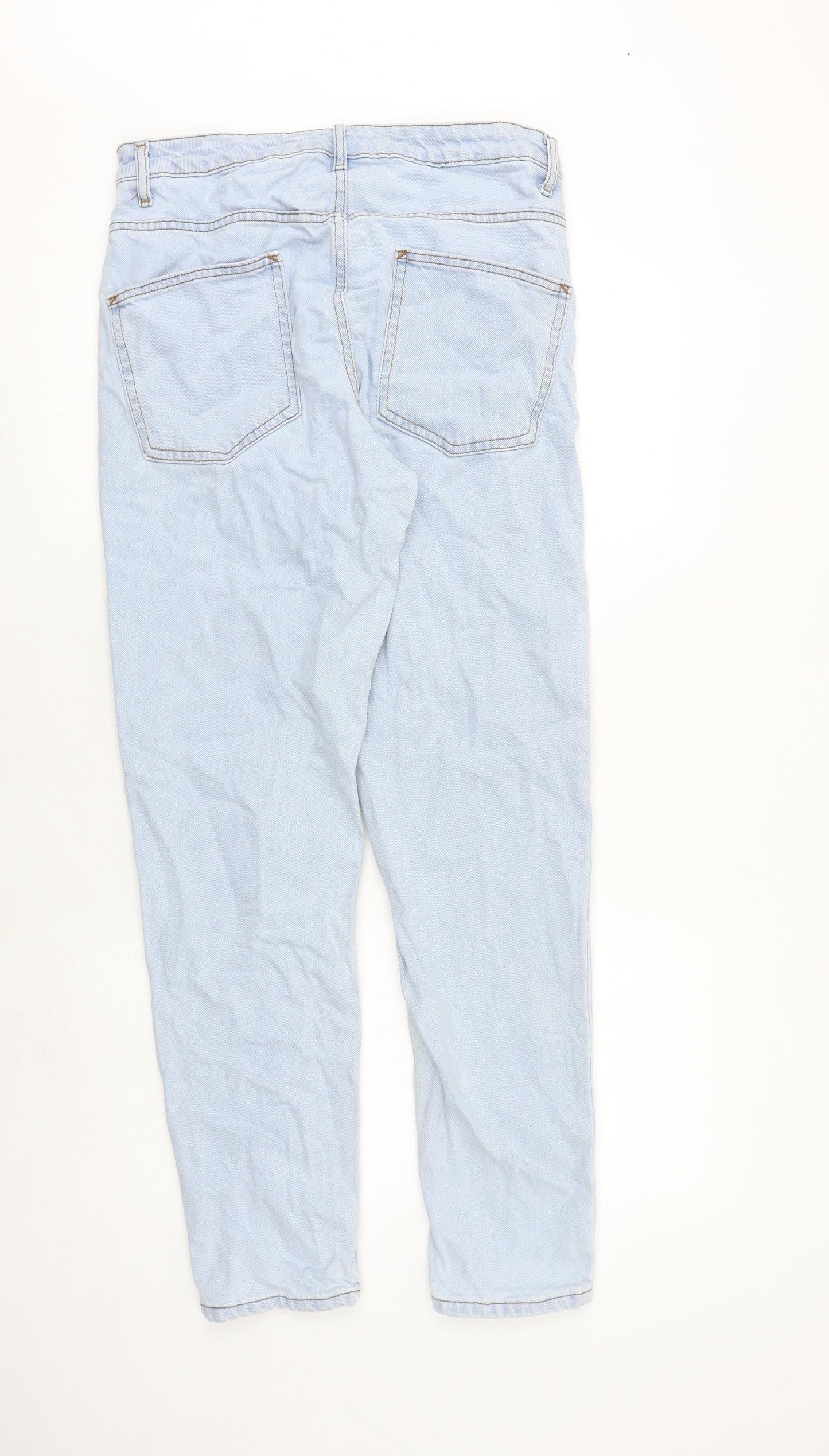 ASOS Womens Blue Cotton Skinny Jeans Size 31 in Regular Zip