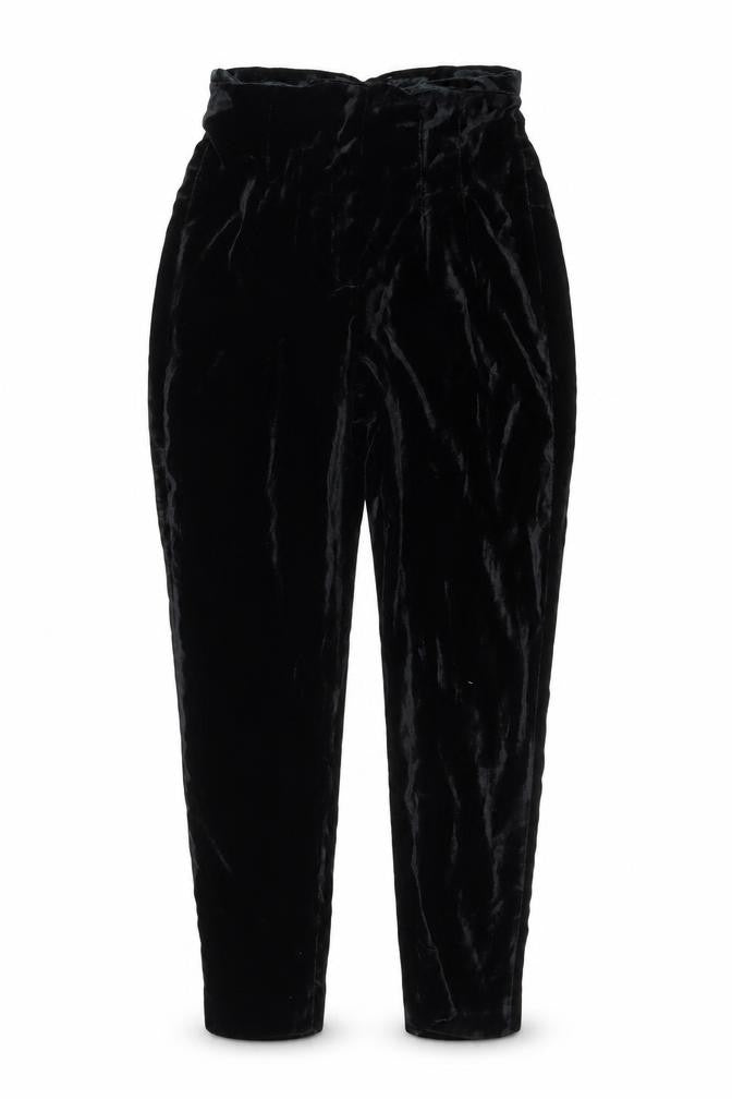 Zara Womens Black Polyester Trousers Size S Regular Zip