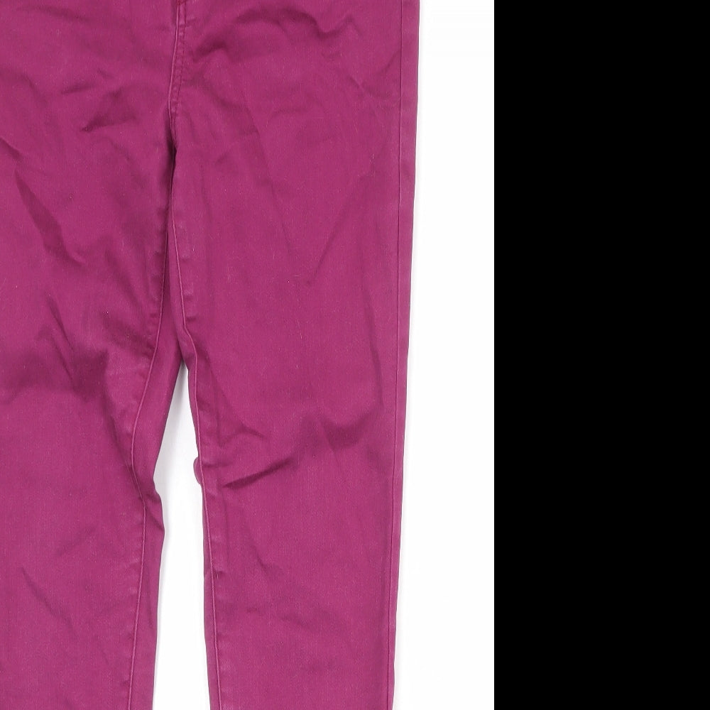 VERO MODA Womens Purple Cotton Straight Jeans Size 29 in Regular Zip