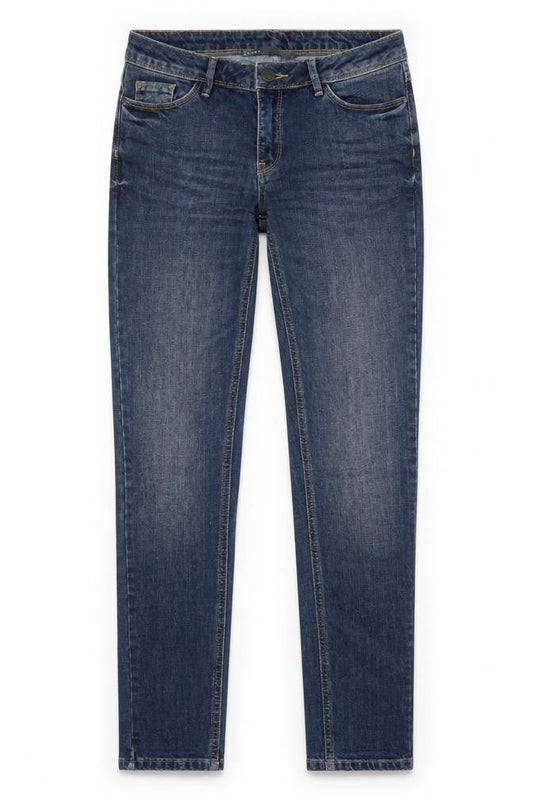 EKYOG Womens Blue Cotton Skinny Jeans Size 8 Regular Zip