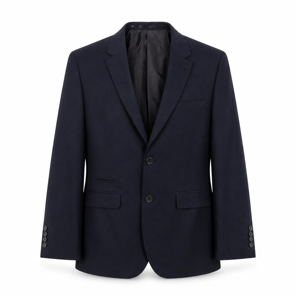 One Six Five Mens Blue Polyester Jacket Suit Jacket Size 36 Regular