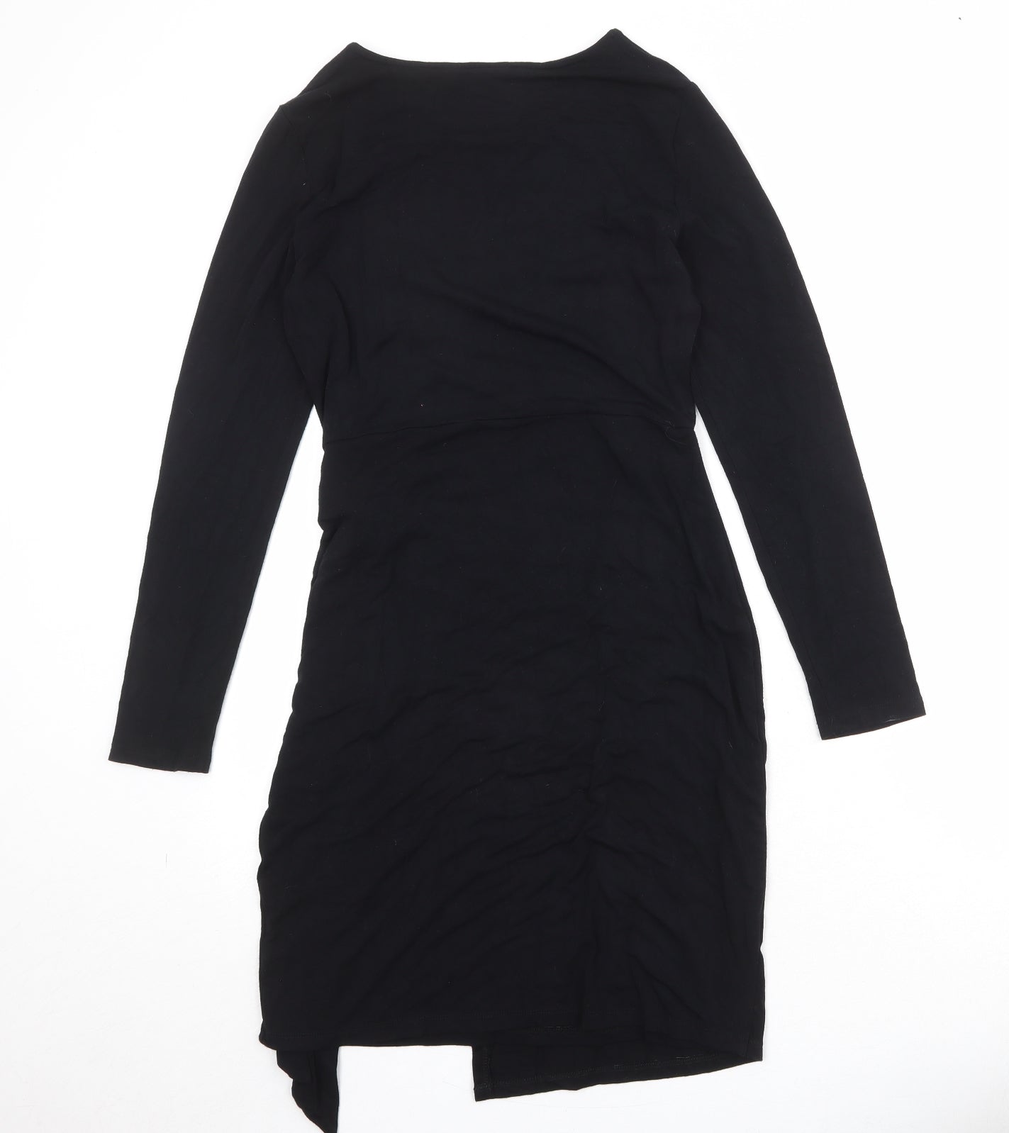 Great Plains Womens Black Viscose A-Line Size S Round Neck Pullover