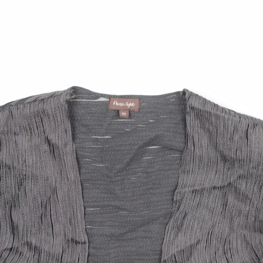 Phase Eight Womens Green V-Neck Nylon Cardigan Jumper Size 10