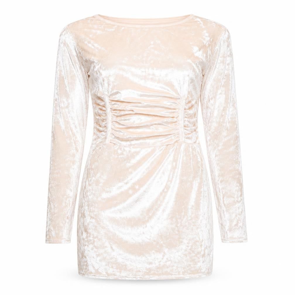 PRETTYLITTLETHING Womens Pink Polyester Mini Size 10 Round Neck Pullover