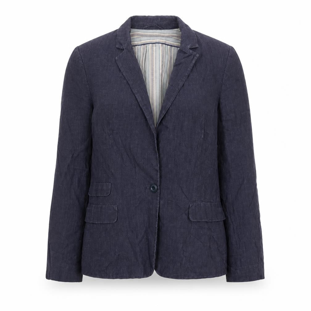 Zara Womens Blue Polyester Jacket Blazer Size XL