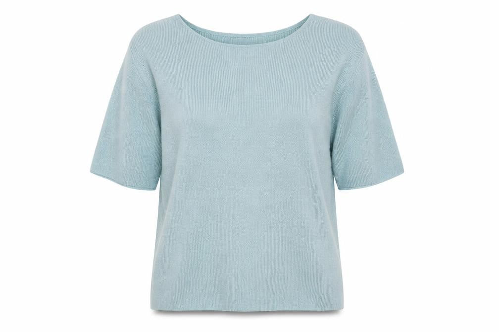 Berkertex Womens Blue Round Neck Acrylic Pullover Jumper Size 14