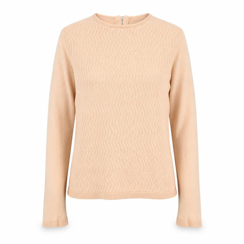 Marks & Spencer Womens Orange Round Neck Geometric Acrylic Pullover Jumper Size 10