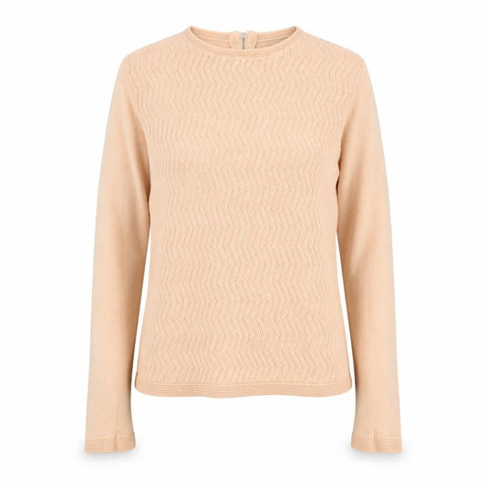 Marks & Spencer Womens Orange Round Neck Geometric Acrylic Pullover Jumper Size 10
