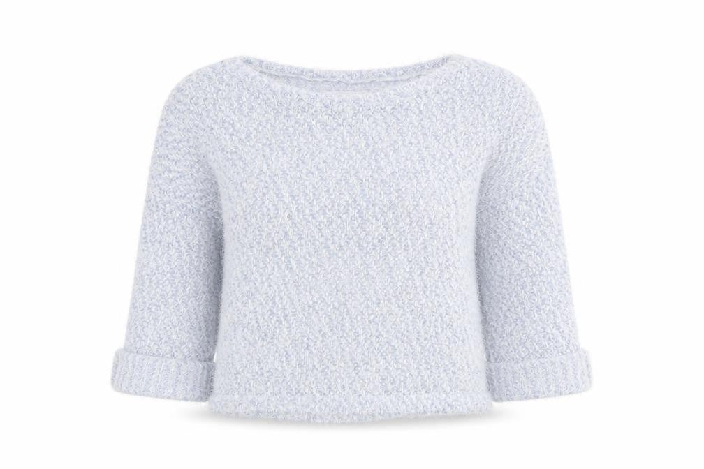 New Look Womens Blue Round Neck Polyester Pullover Jumper Size 10