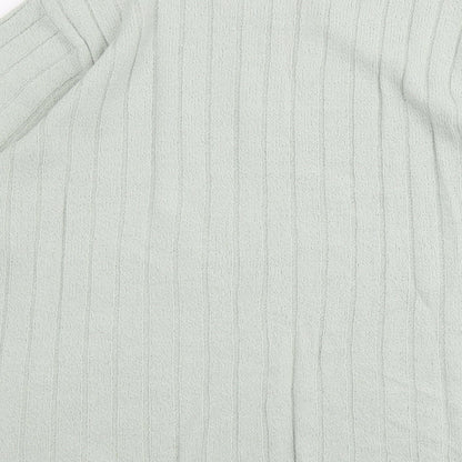 Berkertex Womens Green Round Neck Acrylic Pullover Jumper Size 18