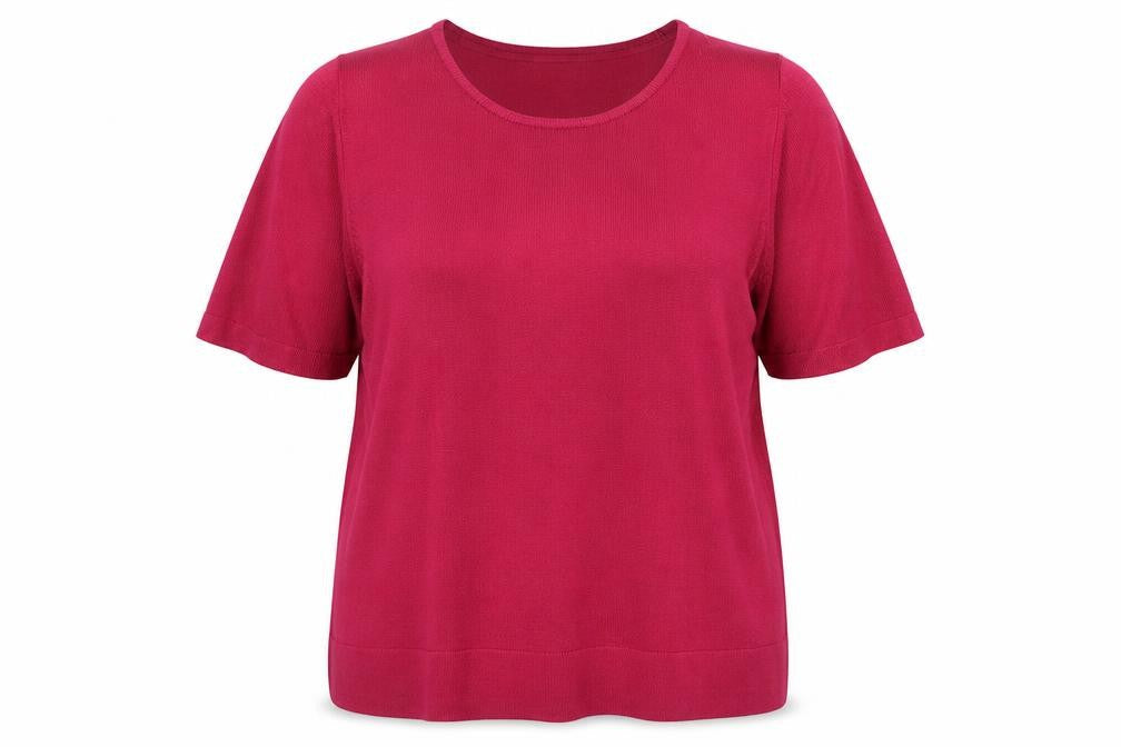Marks & Spencer Womens Pink Round Neck Acrylic Pullover Jumper Size 16