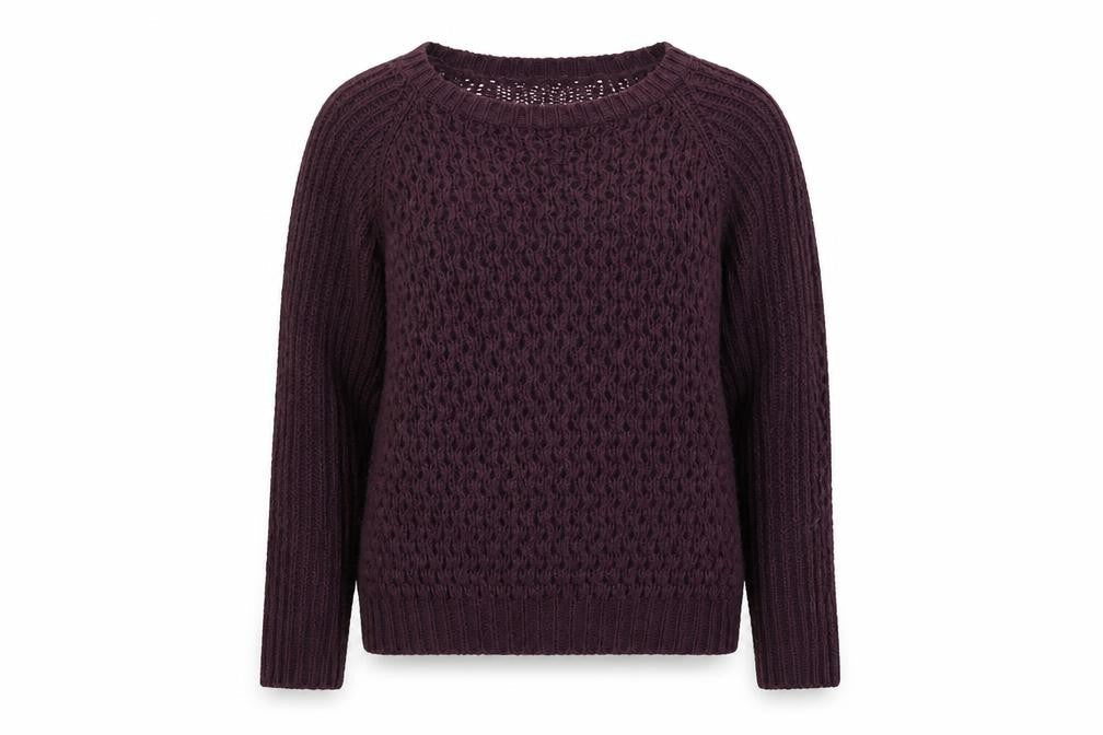 Dorothy Perkins Womens Purple Round Neck Acrylic Pullover Jumper Size 8