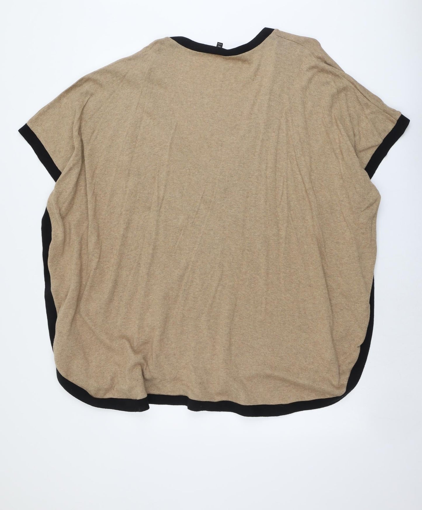 Topshop Womens Beige V-Neck Cotton Cardigan Jumper Size 14
