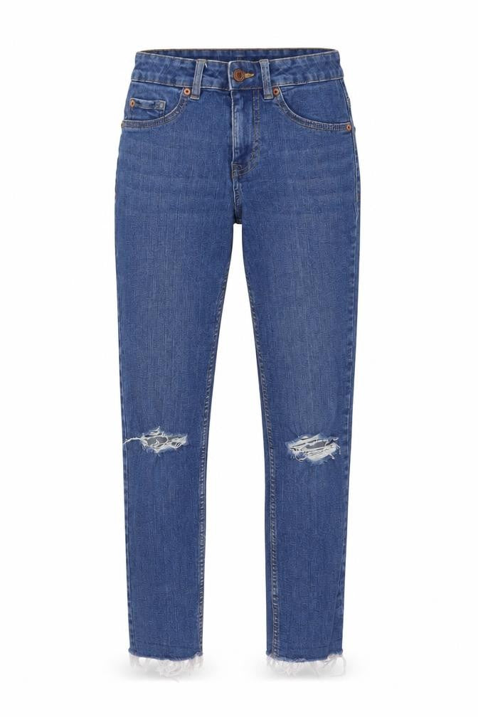 New Look Womens Blue Cotton Skinny Jeans Size 6 L26 in Regular Button