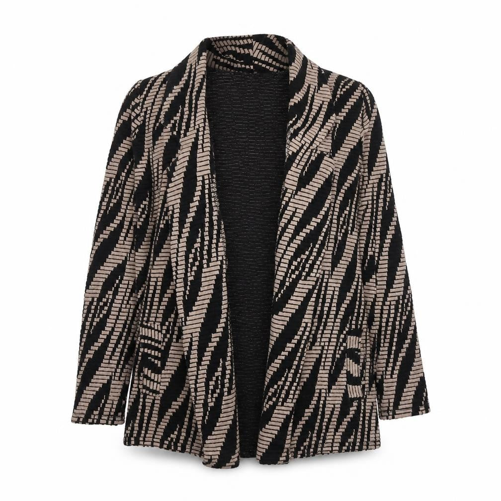 River Island Womens Black Geometric Kimono Jacket Size 8