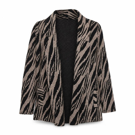 River Island Womens Black Geometric Kimono Jacket Size 8