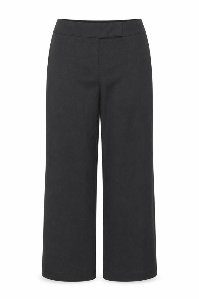 AMARANTO Womens Grey Polyester Trousers Size 18 L30 in Regular Button