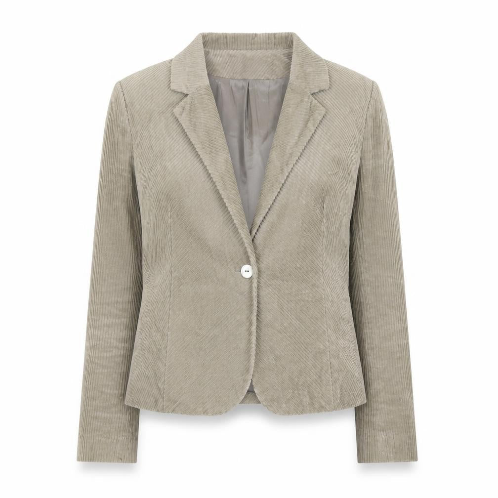 Part Two Womens Beige Cotton Jacket Blazer Size 10