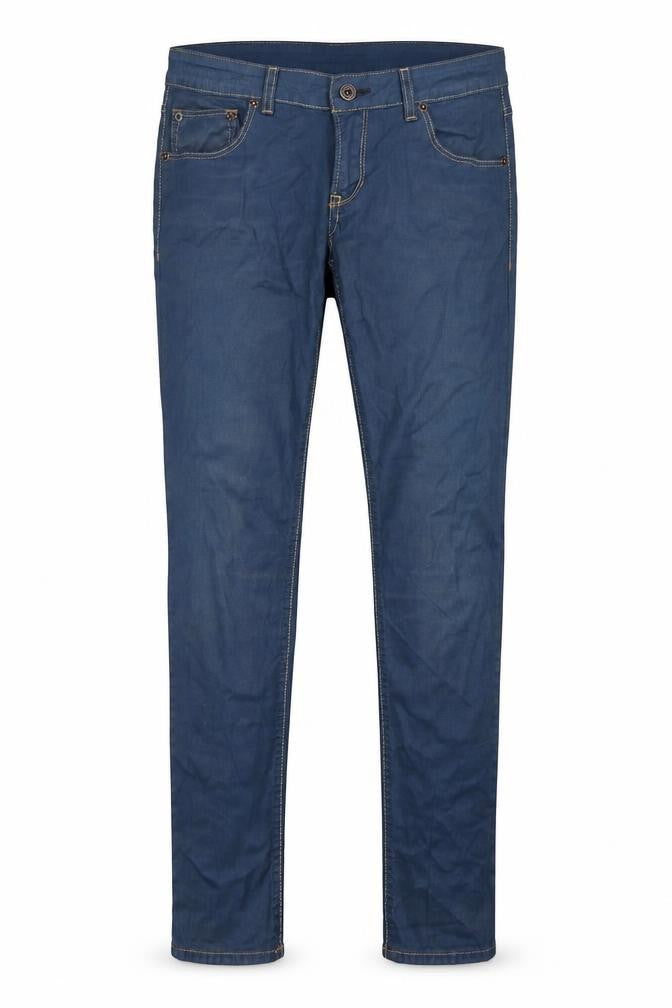 Gsus Sindustries Womens Blue Cotton Straight Jeans Size 14 Regular Zip