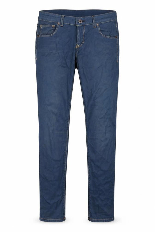 Gsus Sindustries Womens Blue Cotton Straight Jeans Size 14 Regular Zip