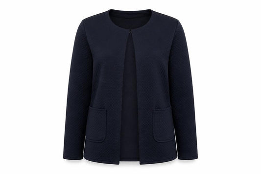 Gabriella Vicenza Womens Blue Jacket Blazer Size 10 Hook & Eye