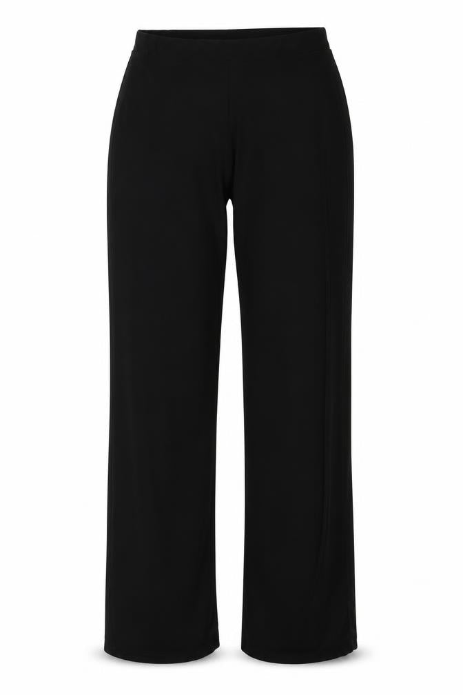 PRETTYLITTLETHING Womens Black Polyester Trousers Size 10 Regular