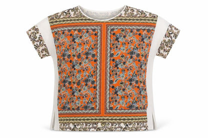 Warehouse Womens Multicoloured Geometric Polyester Basic Blouse Size 10 Round Neck