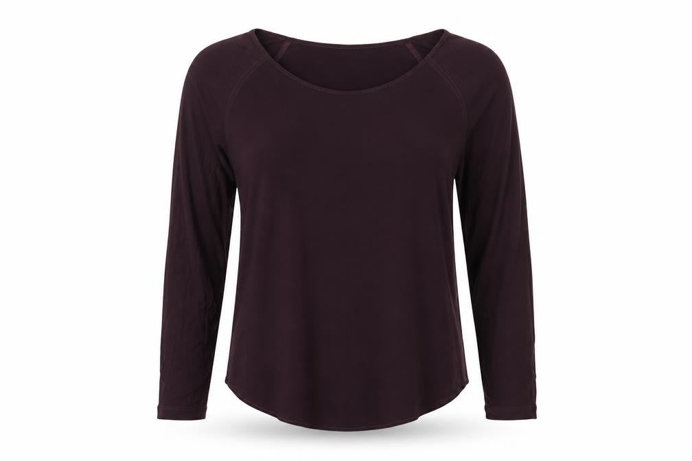 French Connection Womens Brown Viscose Basic Blouse Size 8 Round Neck