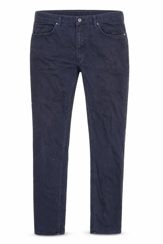 H&M Womens Blue Cotton Skinny Jeans Size 8 Regular Zip