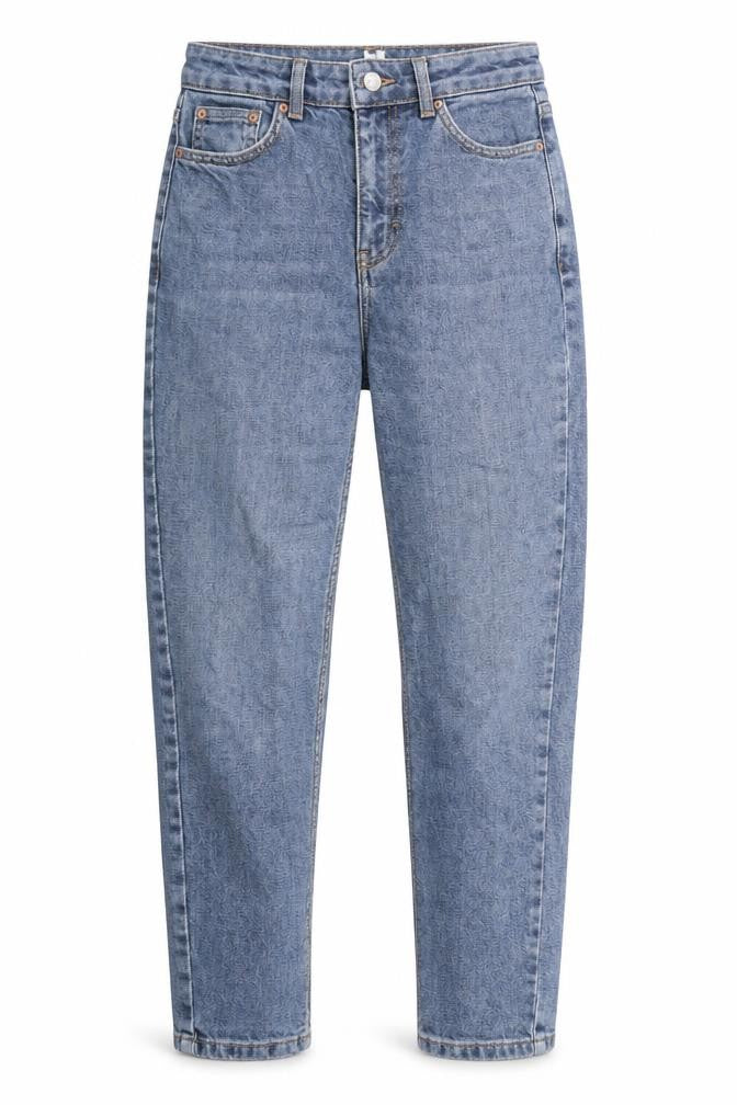 Topshop Womens Blue Cotton Straight Jeans Size 26 in L30 in Regular Zip