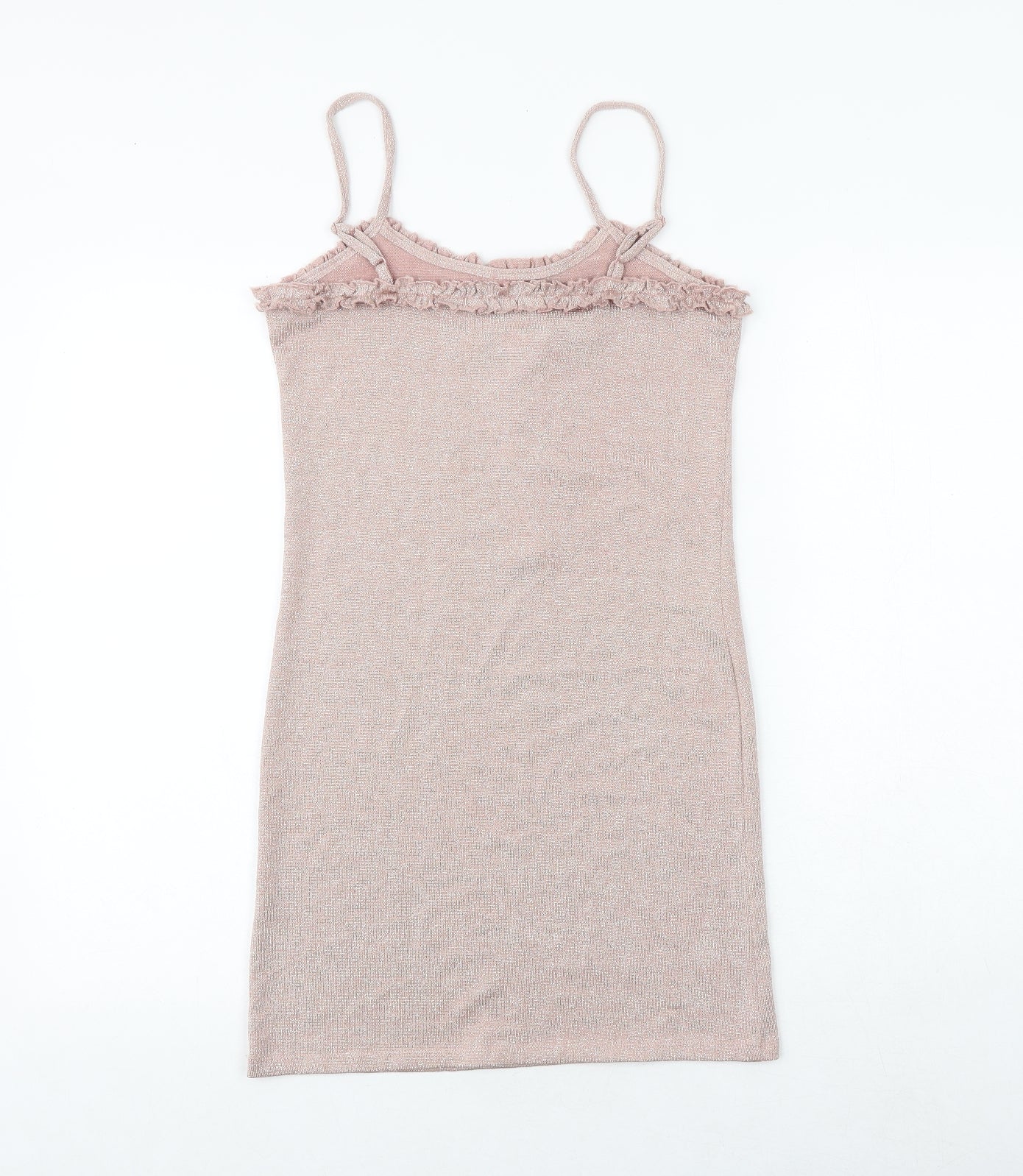 Urban Outfitters Womens Pink Polyester Slip Dress Size M Round Neck Pullover