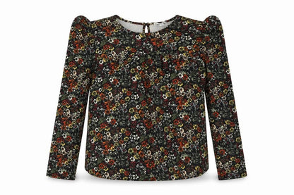 Warehouse Womens Multicoloured Floral Polyester Basic T-Shirt Size 14 Round Neck