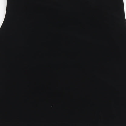 J. Taylor Womens Black Polyester Basic Tank Size 18 Cowl Neck